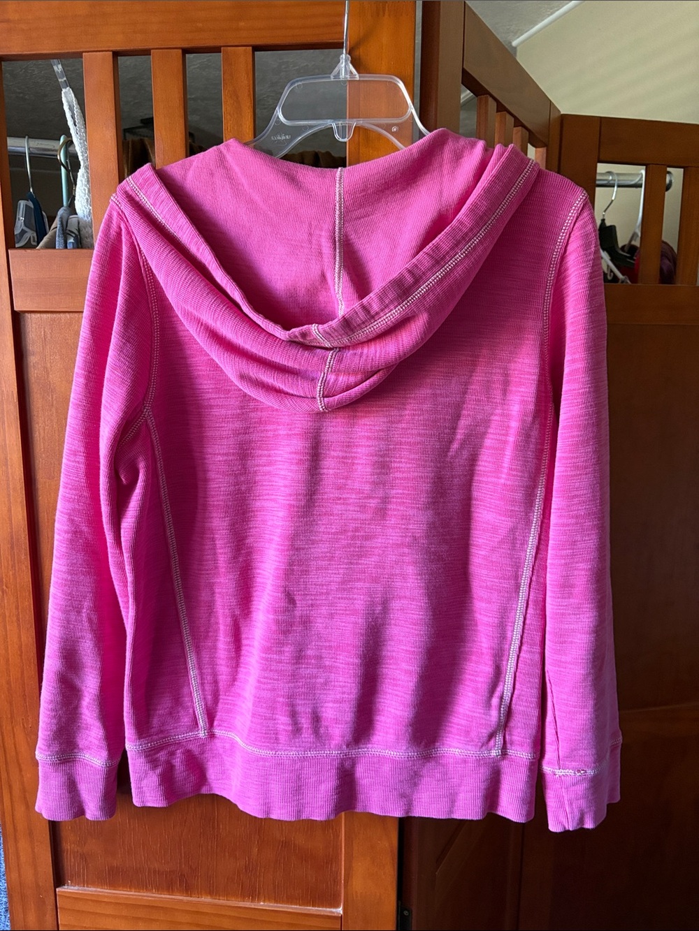 Tommy Bahama Women’s Hot Pink Zip-Up Hoodie - Picture 2 of 8